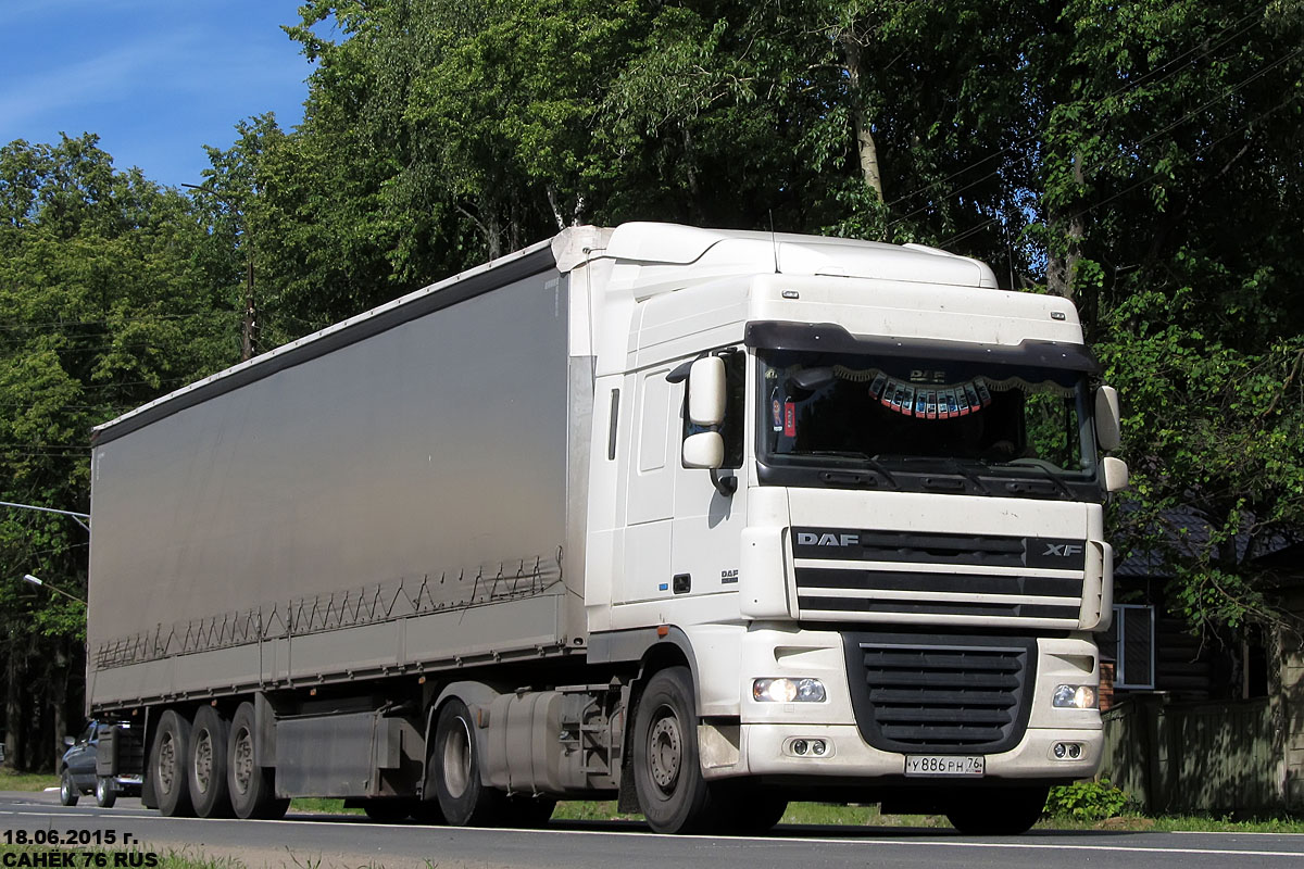 Ярославская область, № У 886 РН 76 — DAF XF105 FT