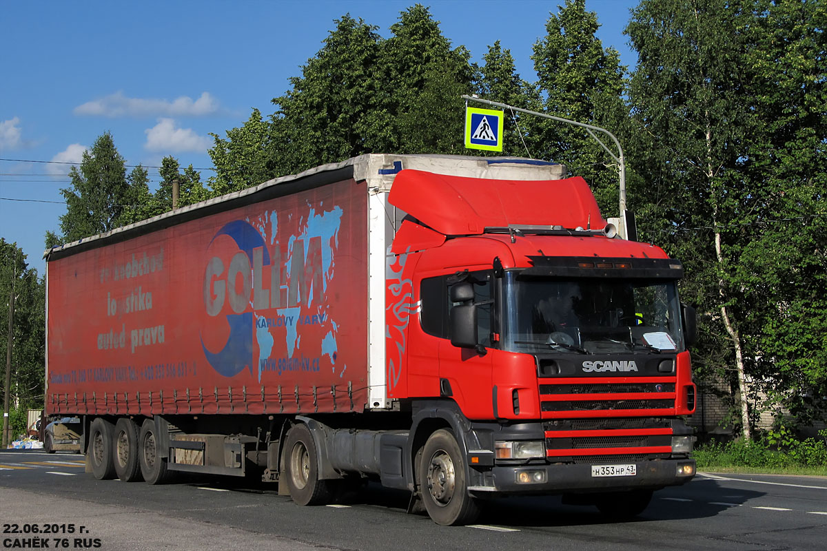 Кировская область, № Н 353 НР 43 — Scania ('1996, общая модель)