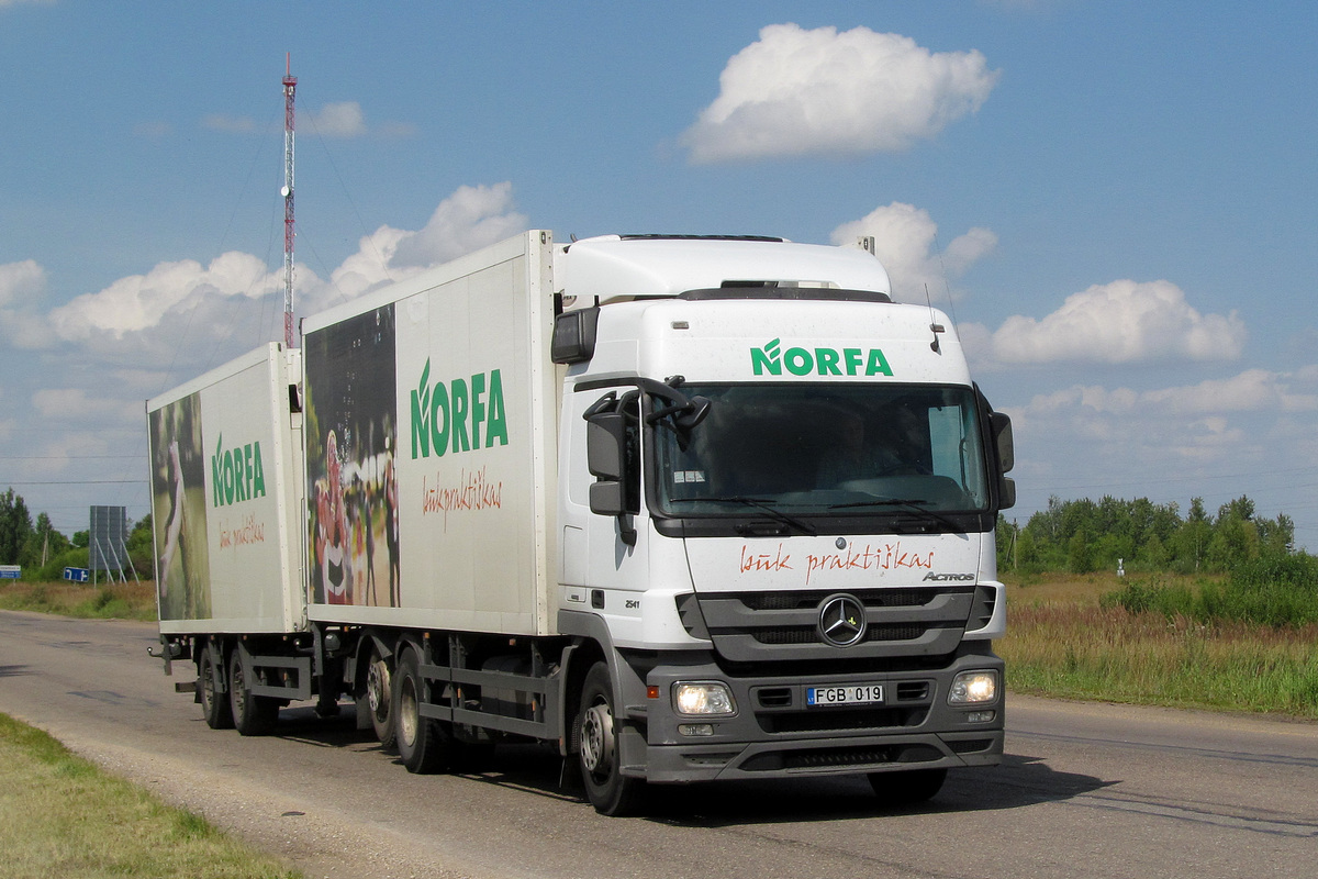 Литва, № FGB 019 — Mercedes-Benz Actros ('2009) 2541