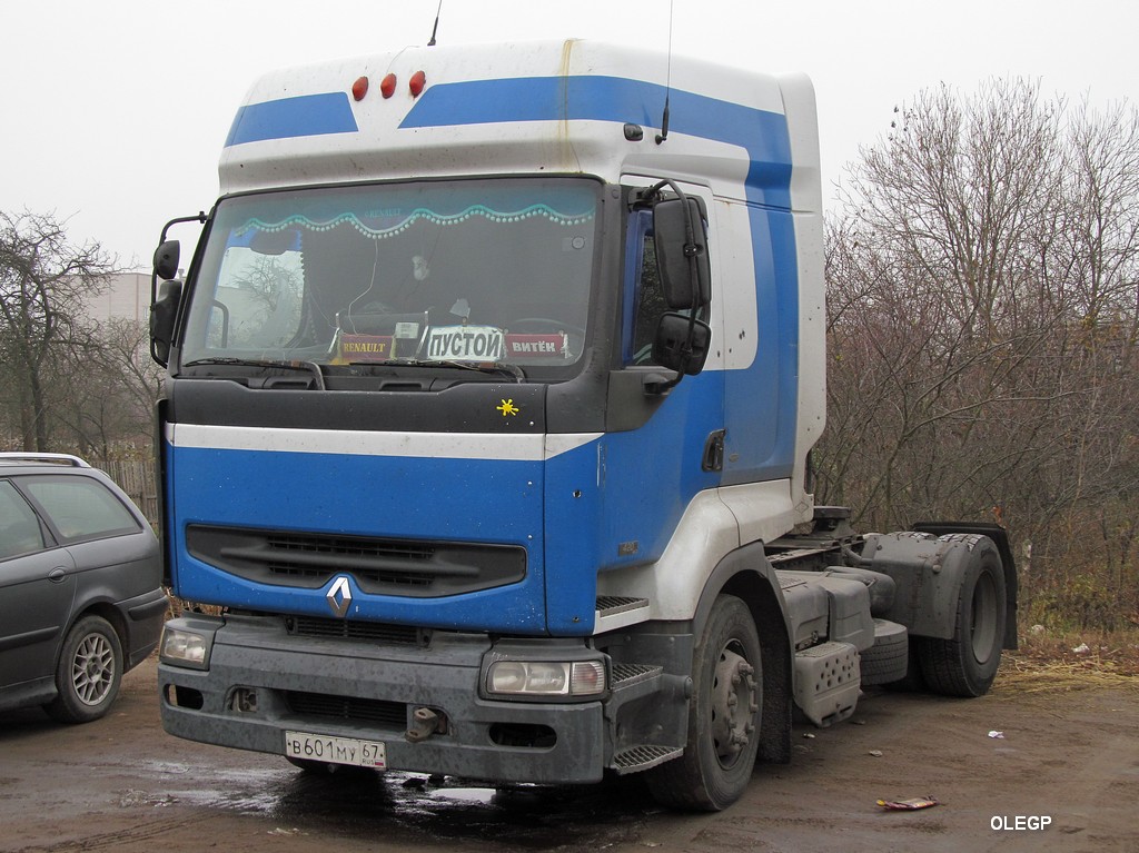 Смоленская область, № В 601 МУ 67 — Renault Premium ('1996)