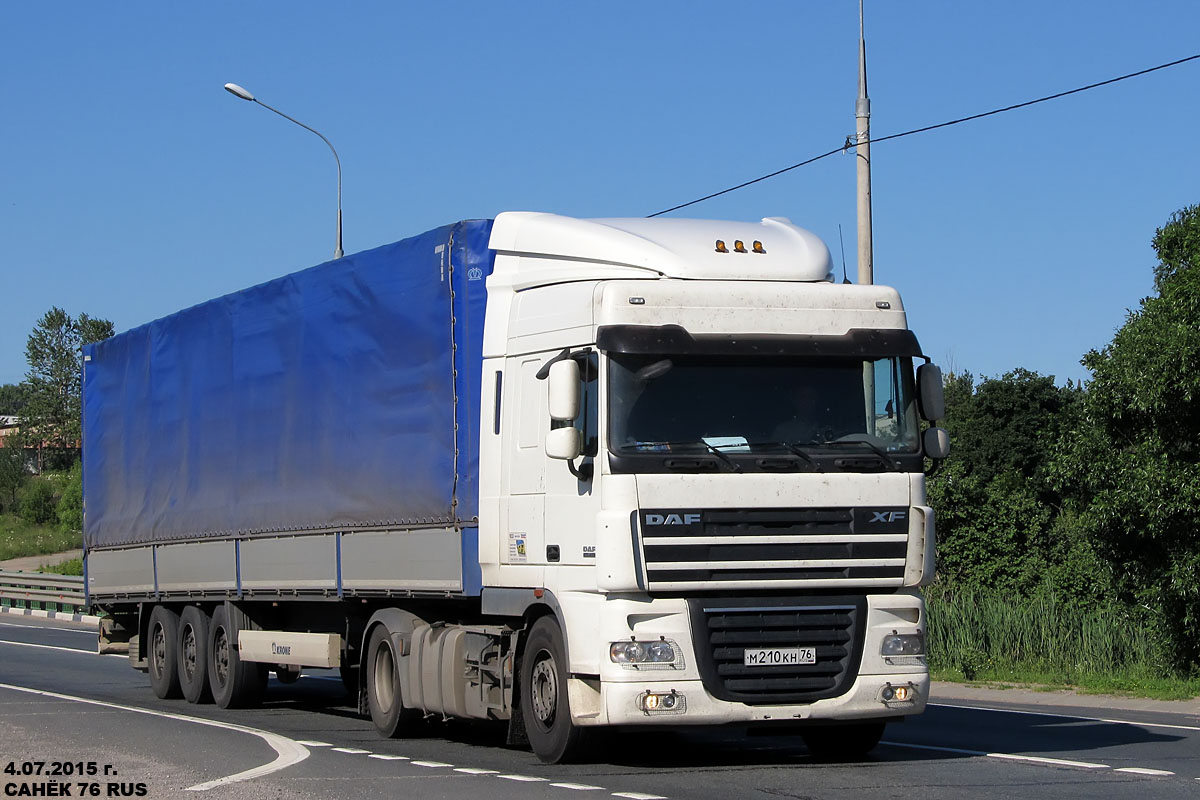 Ярославская область, № М 210 КН 76 — DAF XF105 FT