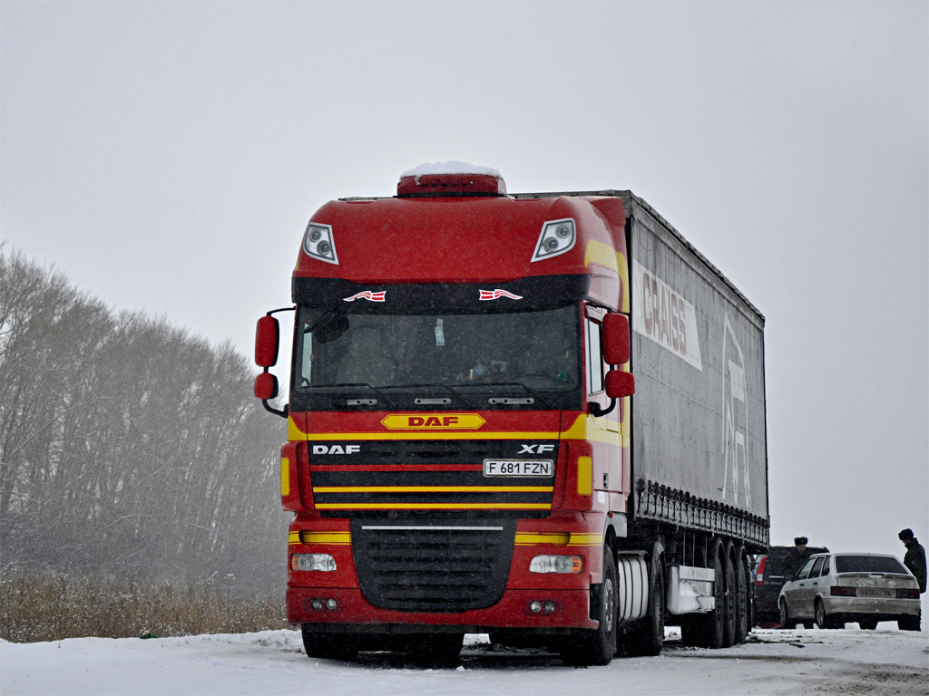 Восточно-Казахстанская область, № F 681 FZN — DAF XF105 FT