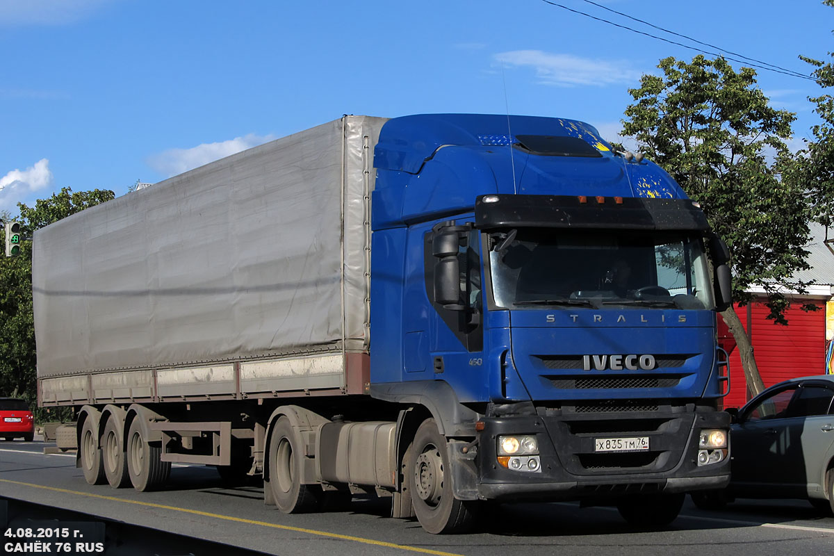 Ярославская область, № Х 835 ТМ 76 — IVECO Stralis ('2007) 450