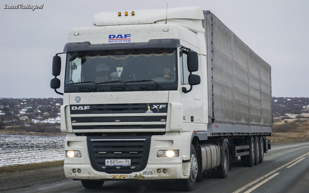 Волгоградская область, № Р 885 МУ 34 — DAF XF105 FT