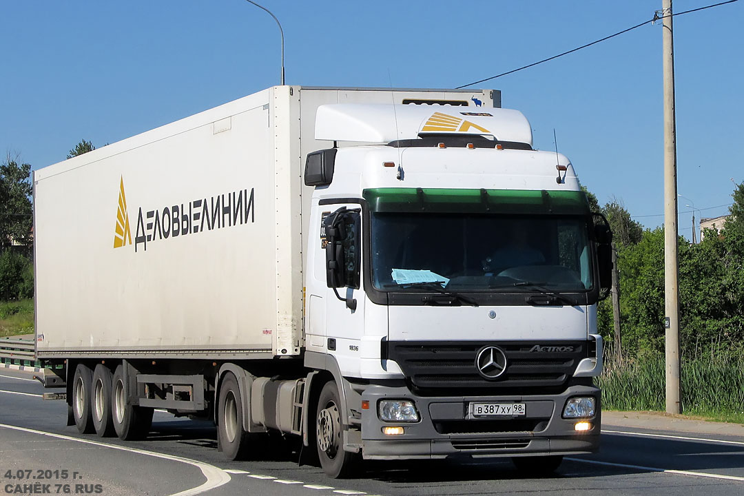 Санкт-Петербург, № В 387 ХУ 98 — Mercedes-Benz Actros ('2003) 1836