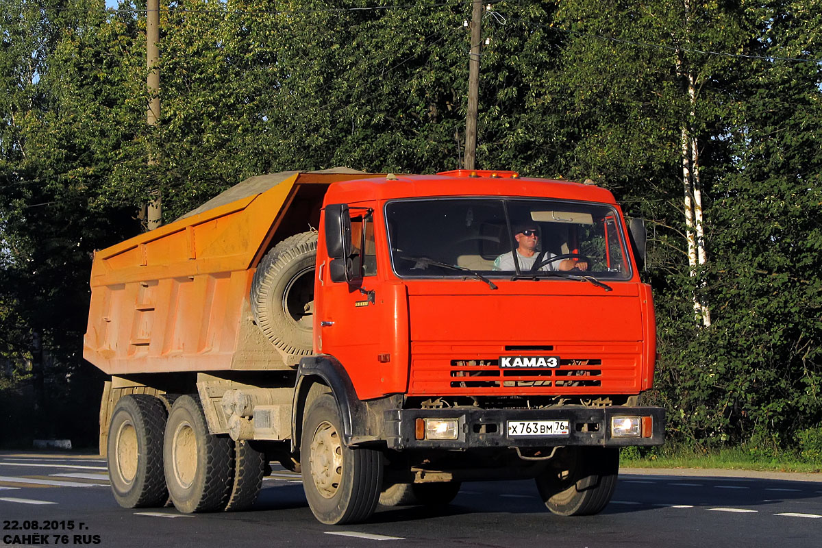 Ярославская область, № Х 763 ВМ 76 — КамАЗ-55111-02 [55111C]