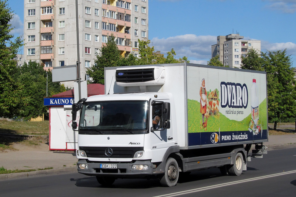 Литва, № EBK 322 — Mercedes-Benz Atego 916