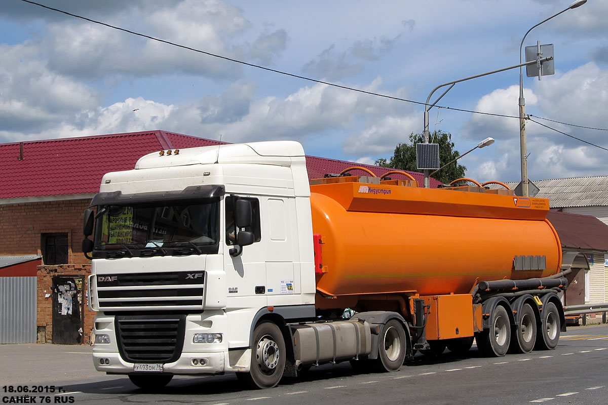 Ярославская область, № У 493 ОН 76 — DAF XF105 FT