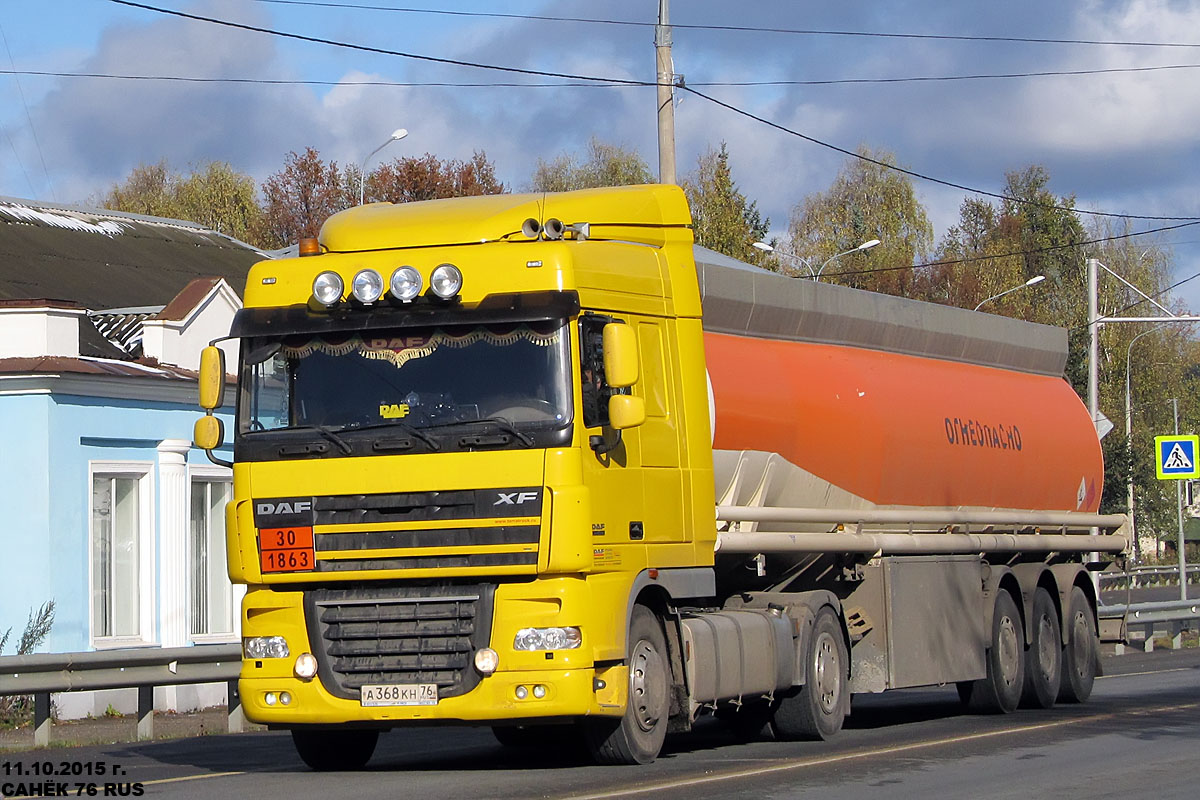 Ярославская область, № А 368 КН 76 — DAF XF105 FT