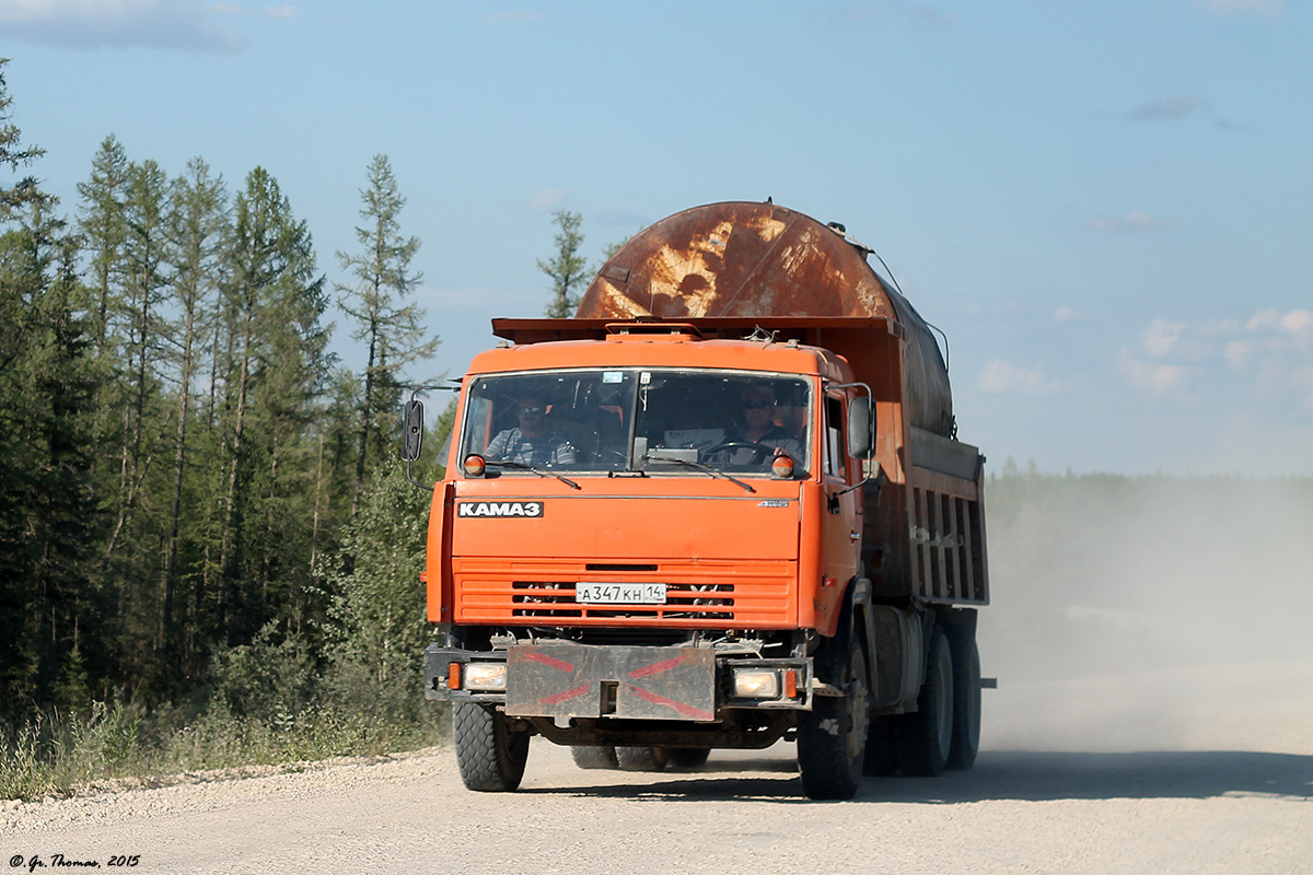 Саха (Якутия), № А 347 КН 14 — КамАЗ-65115 (общая модель)