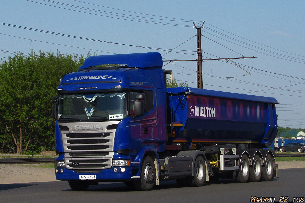 Алтайский край, № В 653 ХЕ 22 — Scania ('2013) R400