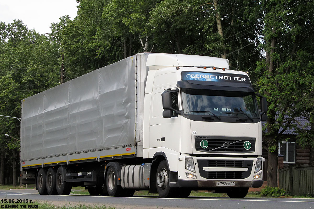 Смоленская область, № Т 792 ММ 67 — Volvo ('2008) FH.420