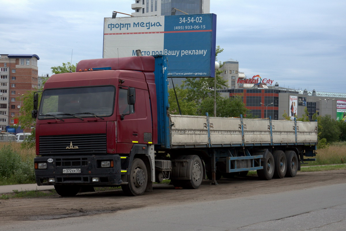 Омская область, № Т 372 ЕК 55 — МАЗ-544008