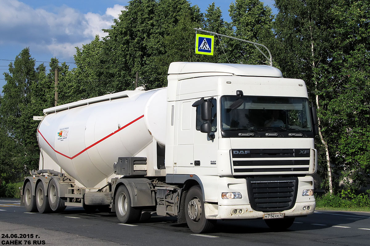 Калужская область, № М 714 УМ 40 — DAF XF105 FT