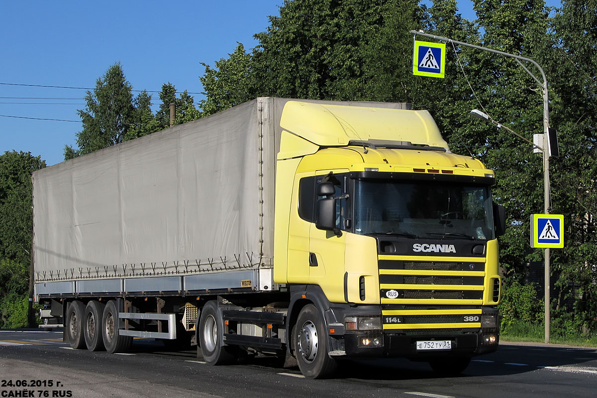 Белгородская область, № Е 752 ТУ 31 — Scania ('1996) R114L