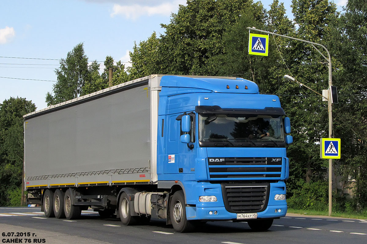 Курганская область, № М 764 КР 45 — DAF XF105 FT