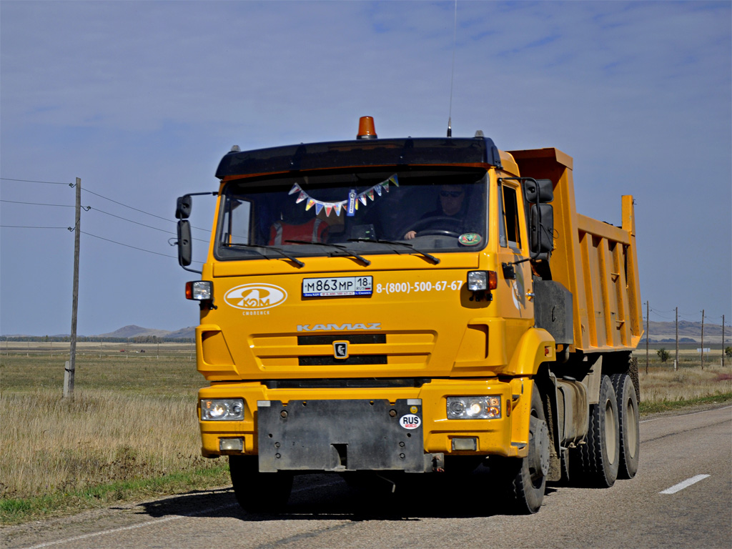 Алтайский край, № М 863 МР 18 — КамАЗ-65115-62