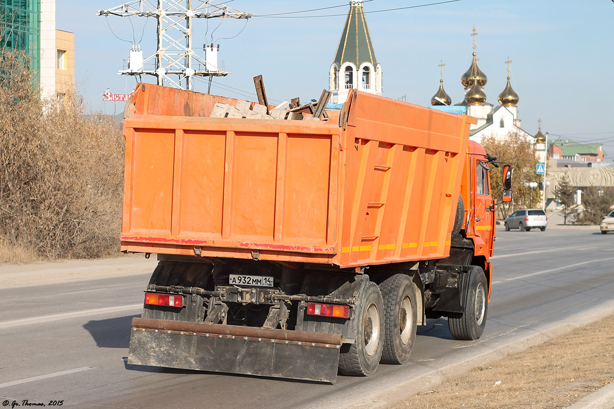 Саха (Якутия), № А 932 ММ 14 — КамАЗ-6520 [652000]