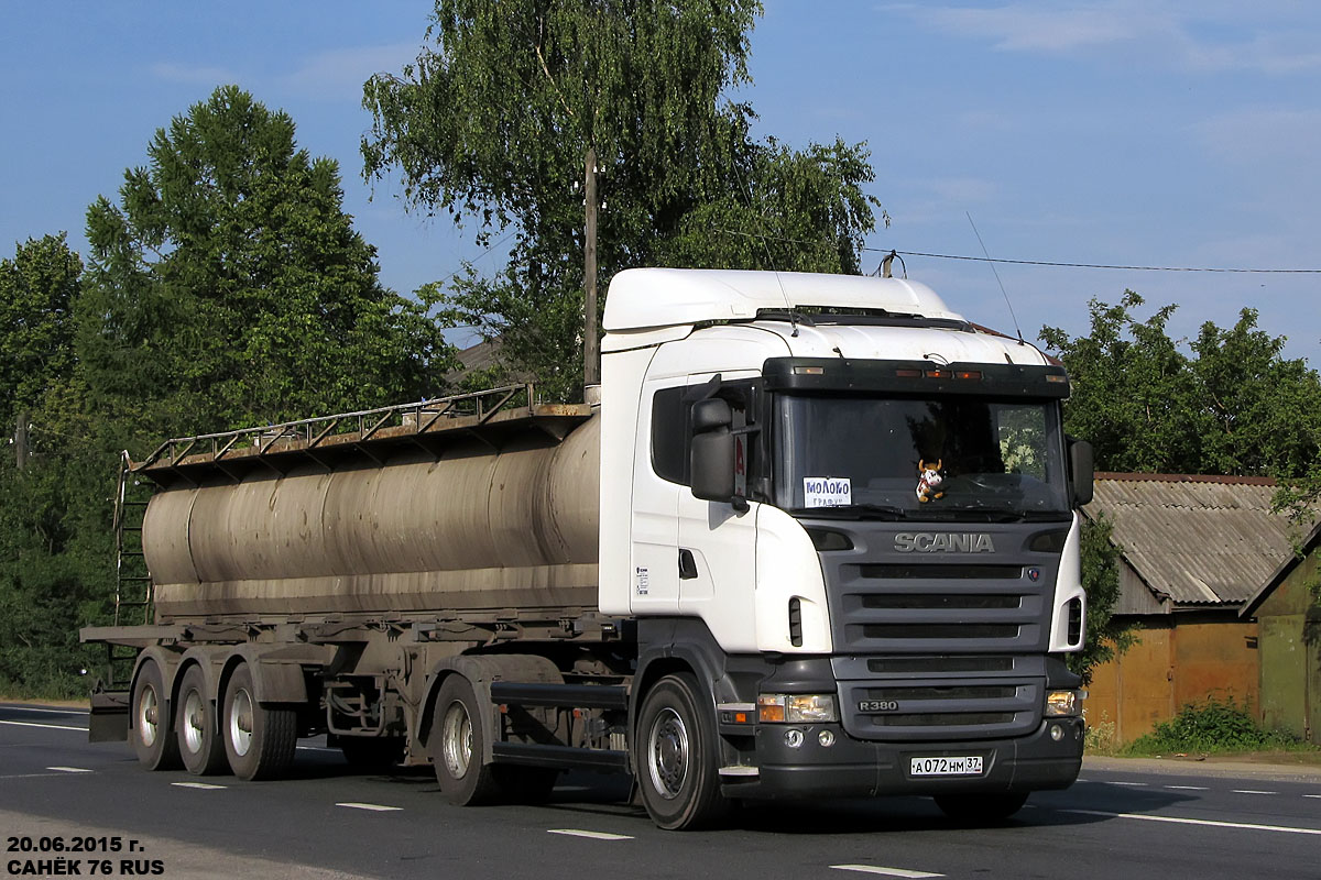 Ивановская область, № А 072 НМ 37 — Scania ('2004) R380