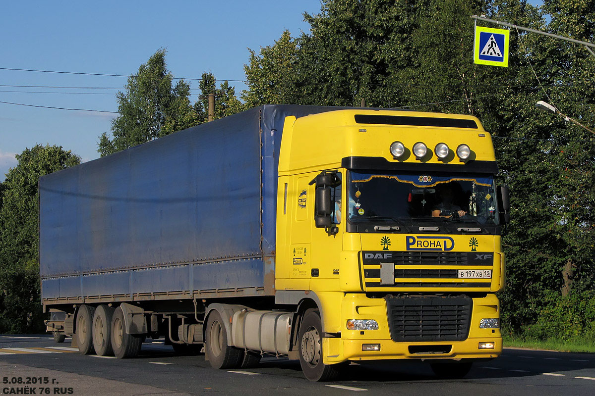 Мордовия, № В 197 ХВ 13 — DAF XF95 FT