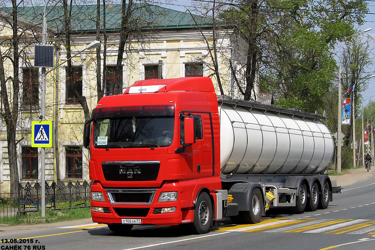 Белгородская область, № О 106 АВ 31 — MAN TGX ('2007) (общая модель)