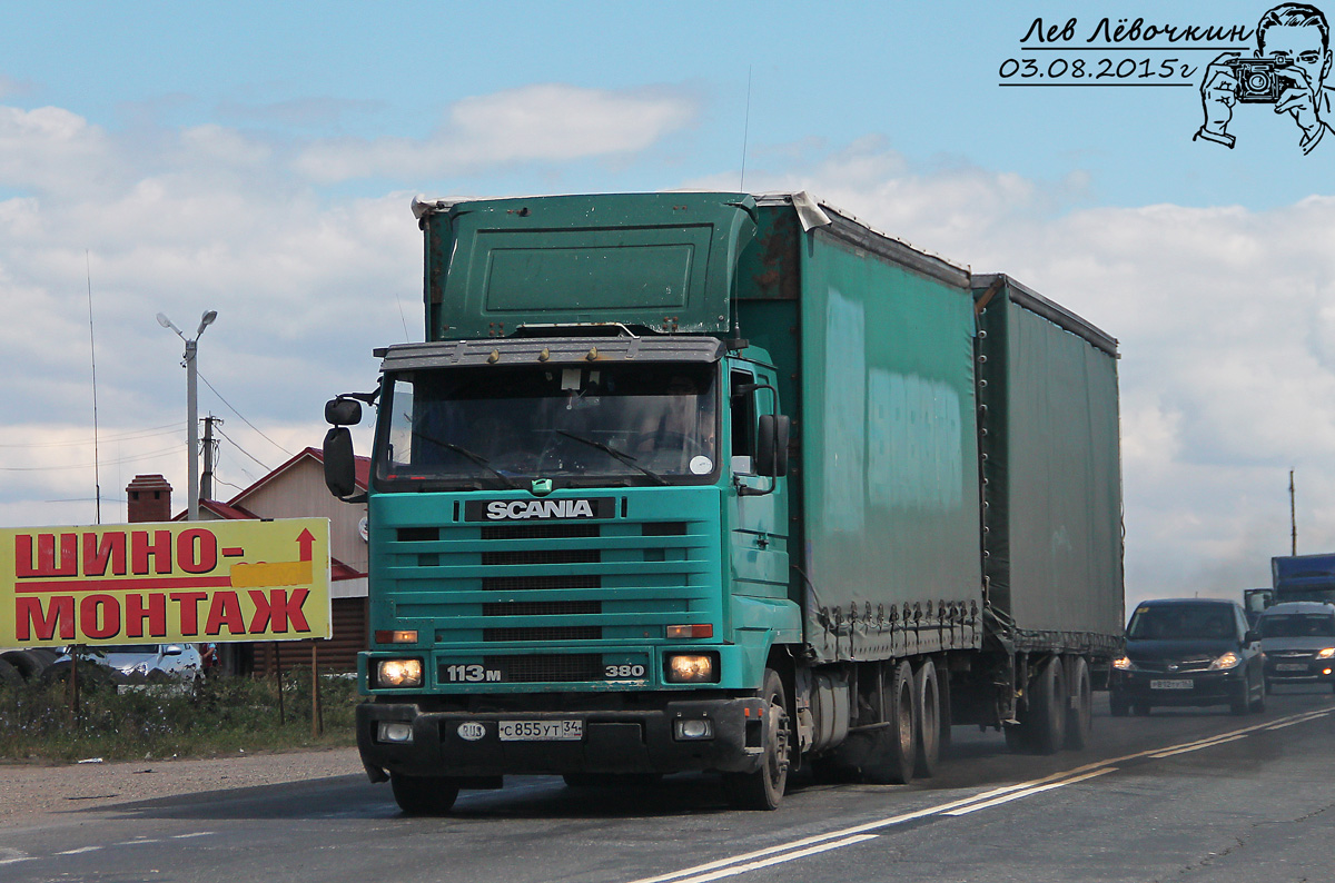 Волгоградская область, № С 855 УТ 34 — Scania (III) R113M