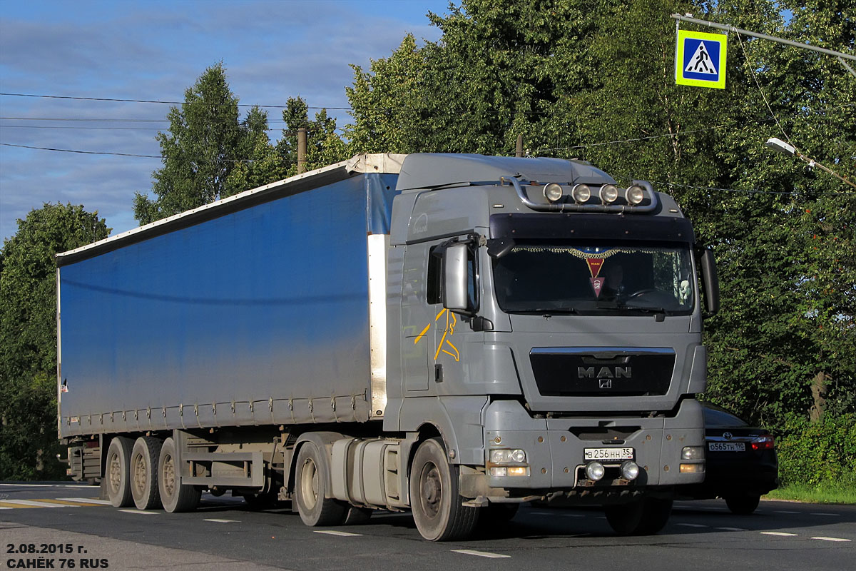 Вологодская область, № В 256 НН 35 — MAN TGX ('2007) 18.440