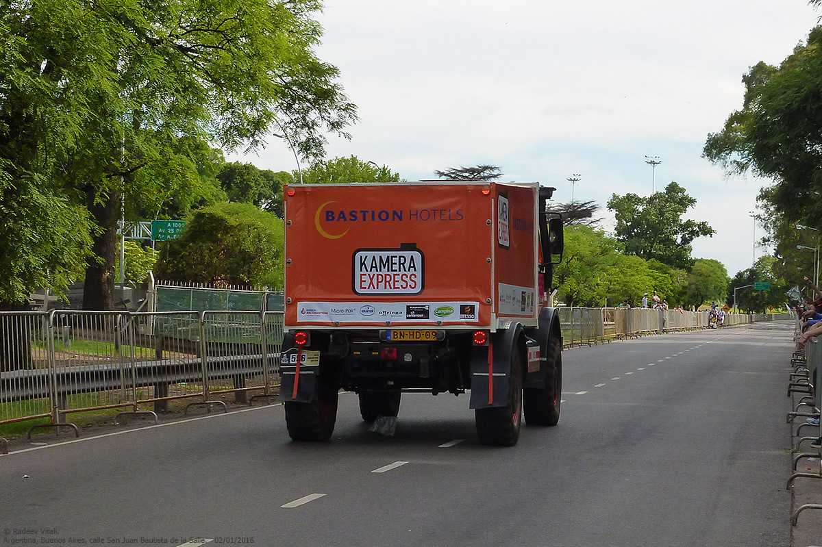 Нидерланды, № BN-HD-09 — Mercedes-Benz Unimog (общ.м); Ралли Дакар (Аргентина)