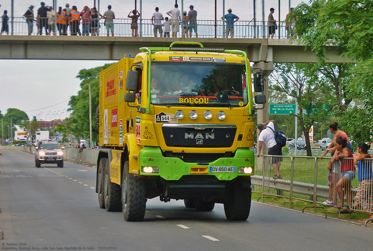 Франция, № DV 650 AE — MAN TGS ('2007) 28.480; Ралли Дакар (Аргентина)