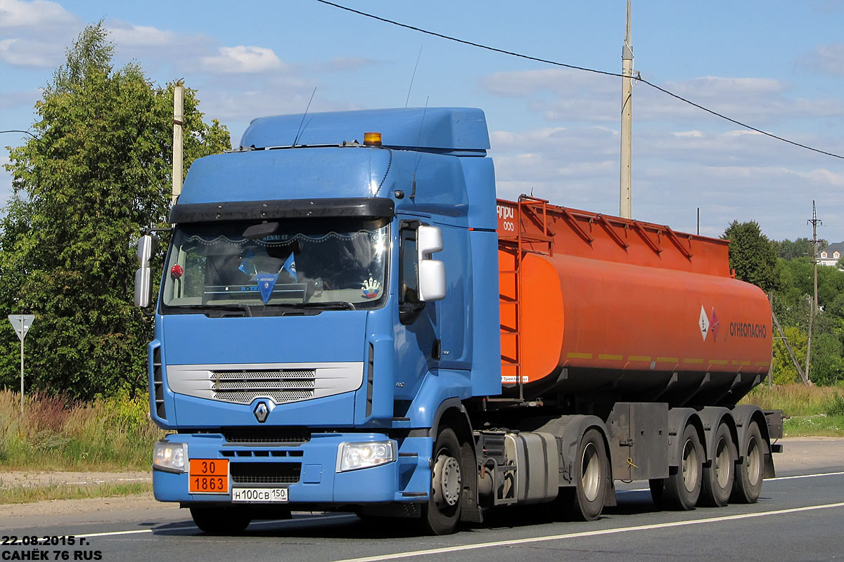 Московская область, № Н 100 СВ 150 — Renault Premium ('2006)