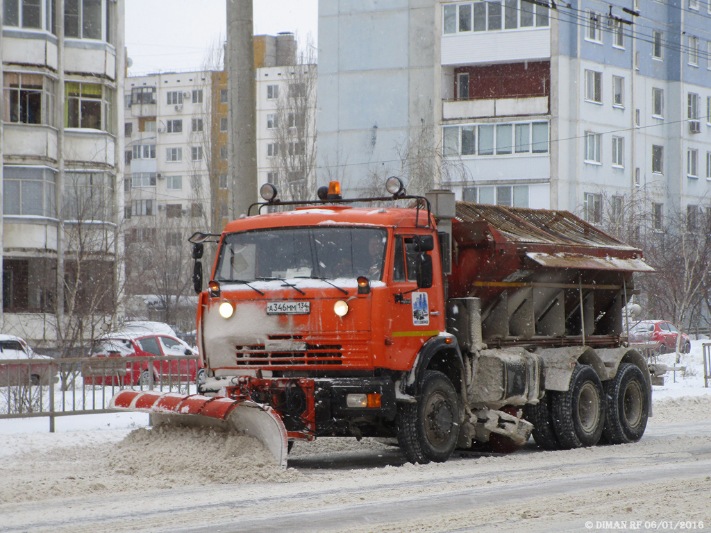 Волгоградская область, № А 346 ММ 134 — КамАЗ-65115-62