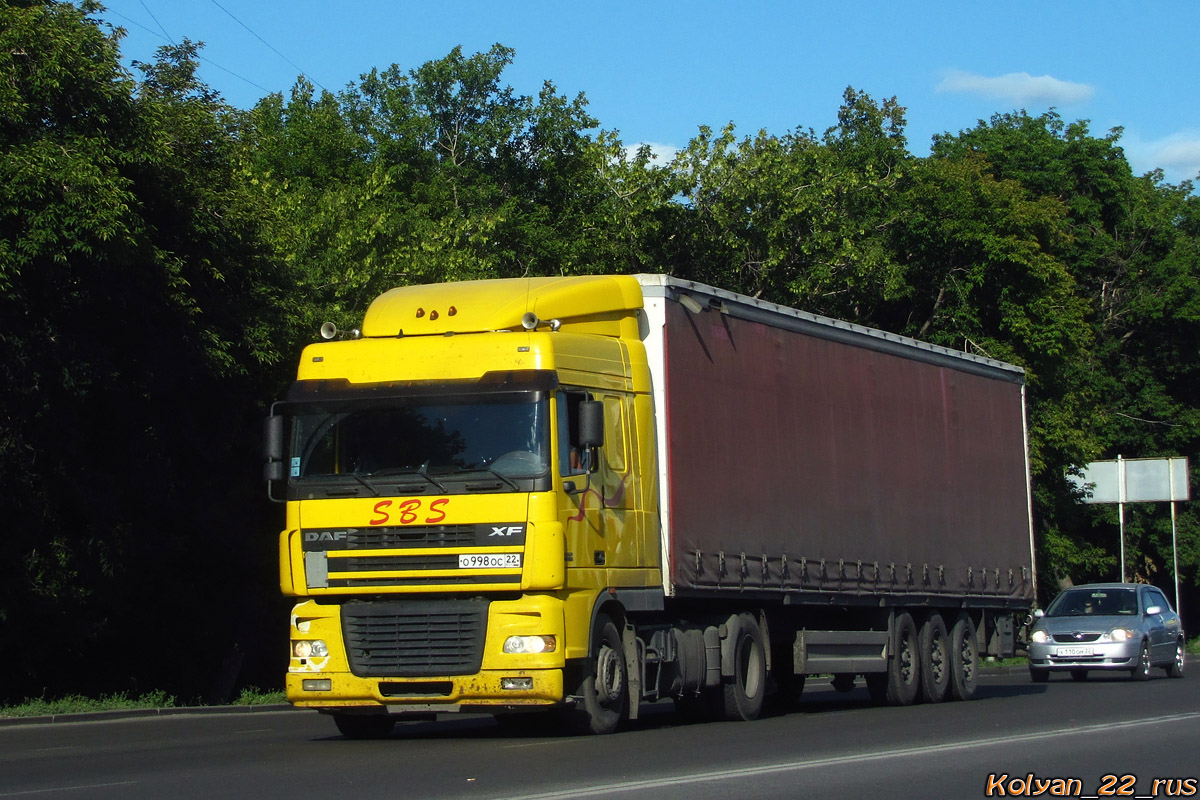 Алтайский край, № О 998 ОС 22 — DAF XF95 FT