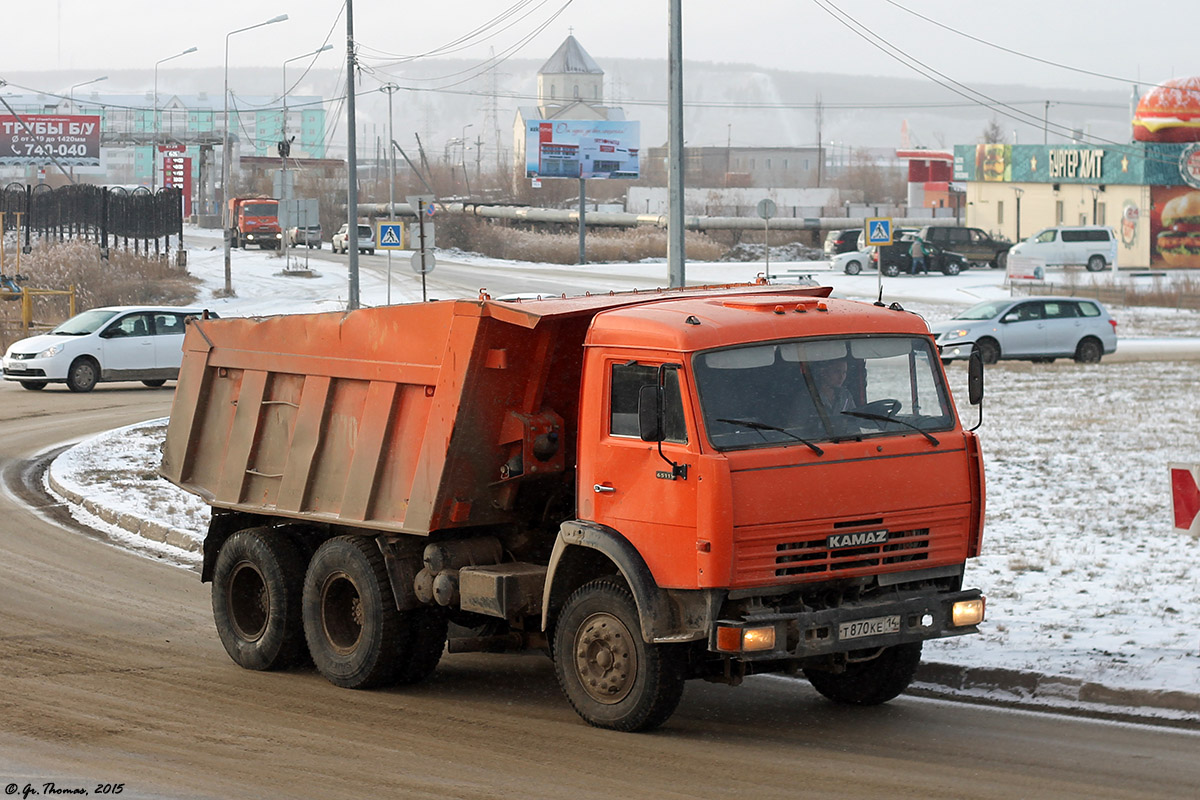 Саха (Якутия), № Т 870 КЕ 14 — КамАЗ-65115 (общая модель)