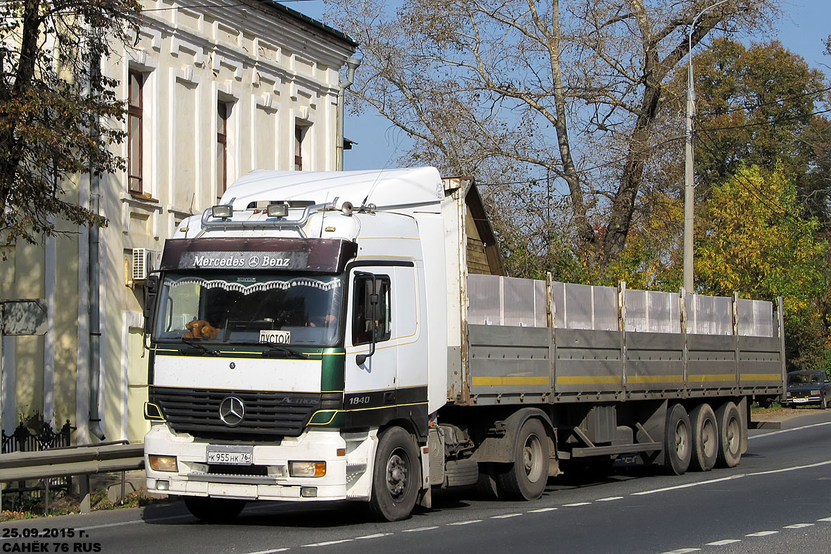 Ярославская область, № К 955 НК 76 — Mercedes-Benz Actros ('1997) 1840