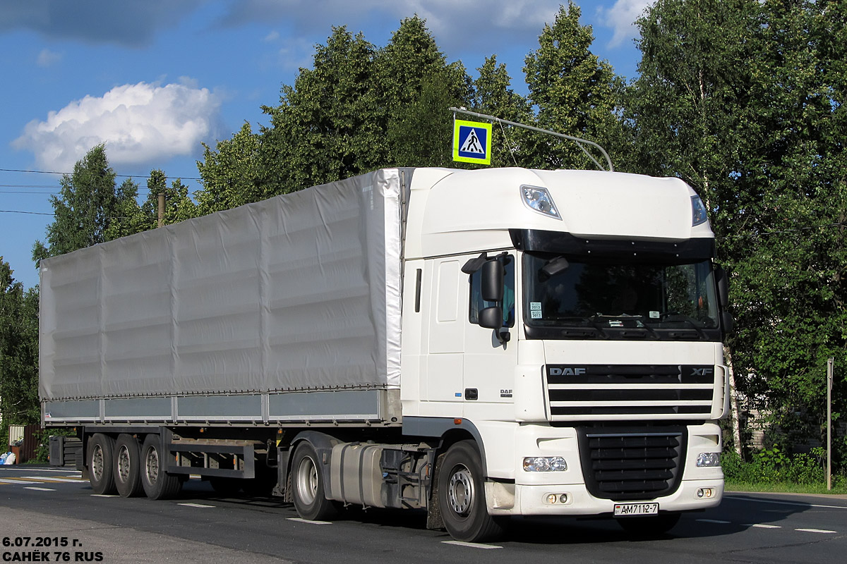 Минск, № АМ 7112-7 — DAF XF105 FT