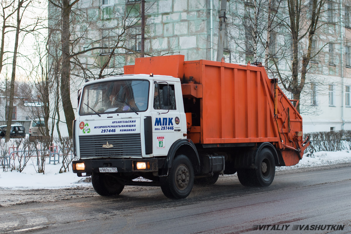 Архангельская область, № К 987 ЕХ 197 — МАЗ-533702