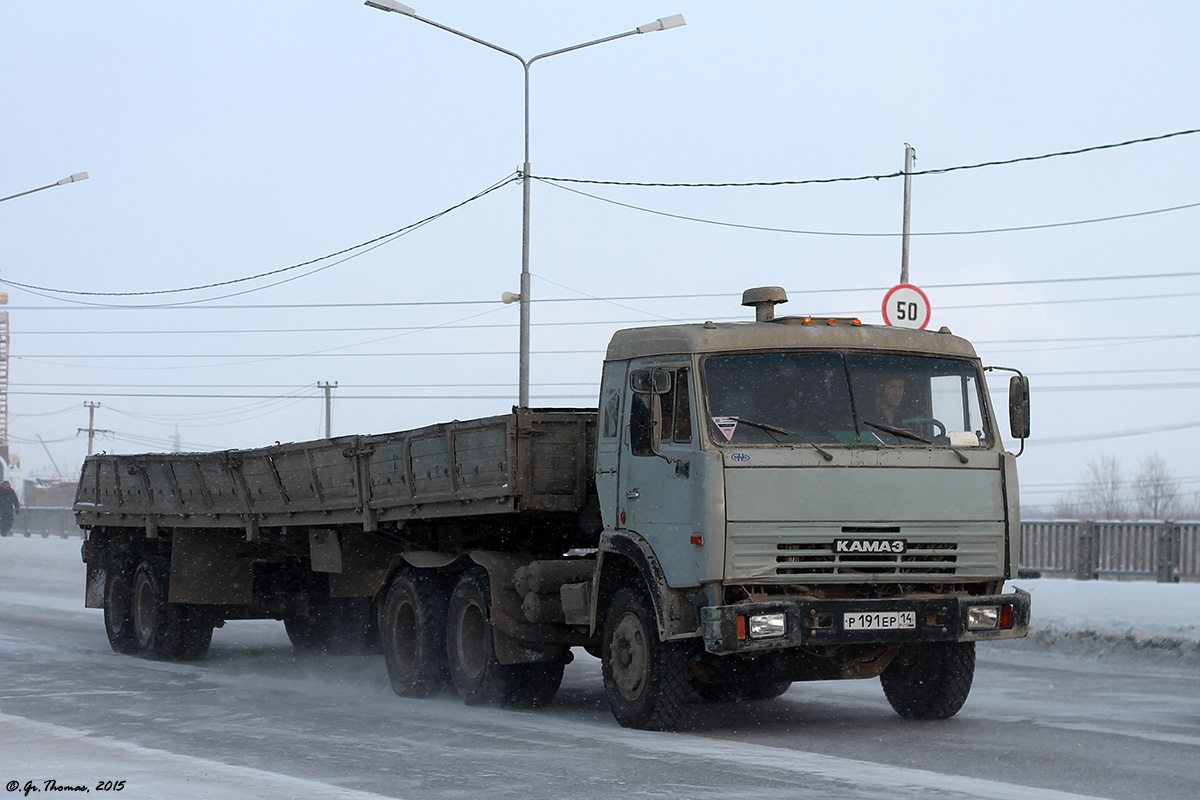 Саха (Якутия), № Р 191 ЕР 14 — КамАЗ-54115 (общая модель)