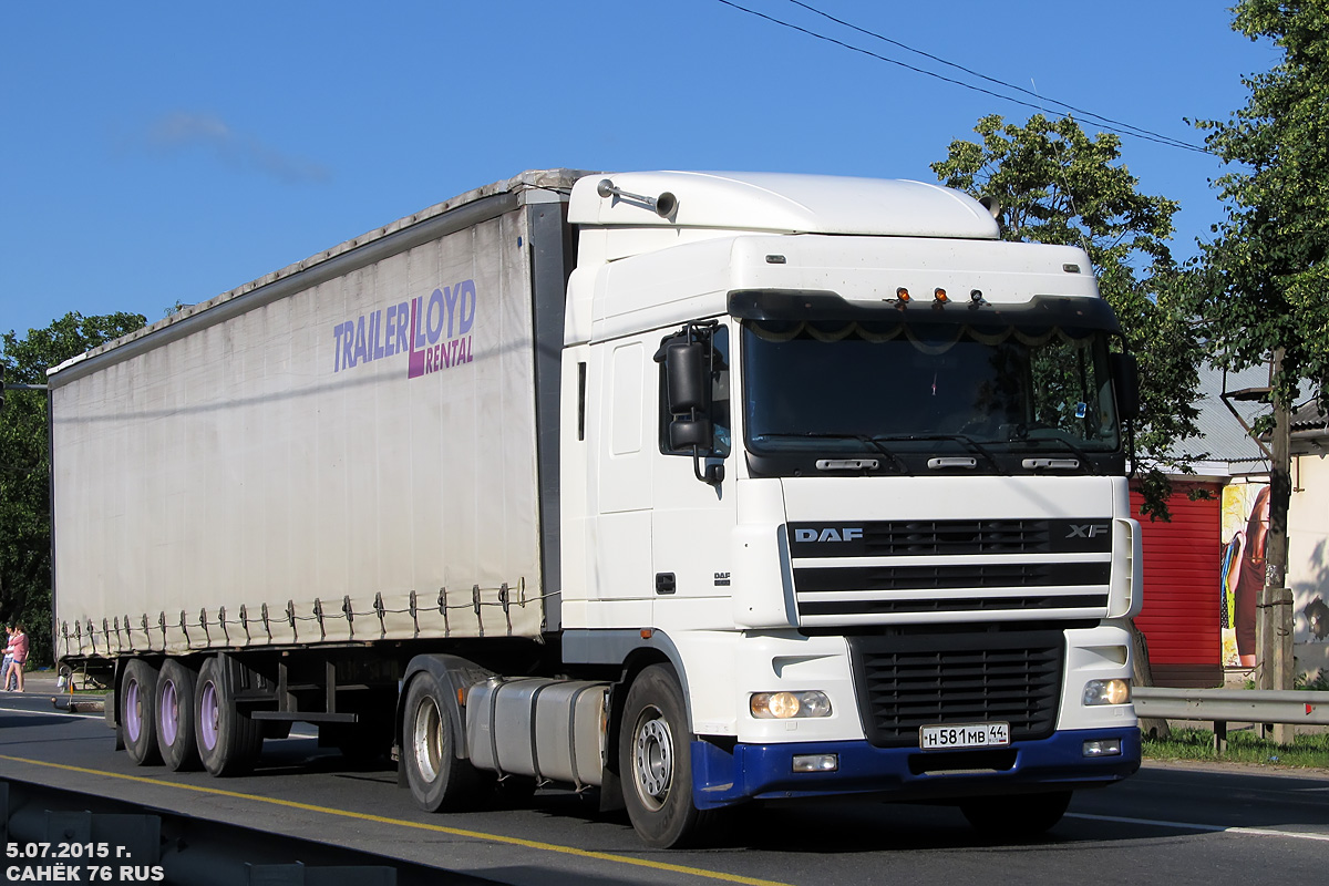 Костромская область, № Н 581 МВ 44 — DAF XF95 FT