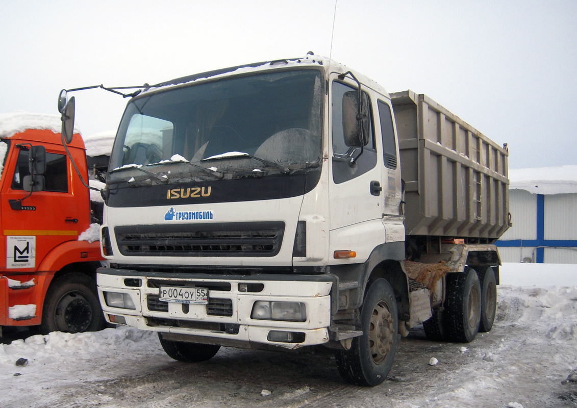 Тюменская область, № Р 004 ОУ 55 — Isuzu Giga CYZ