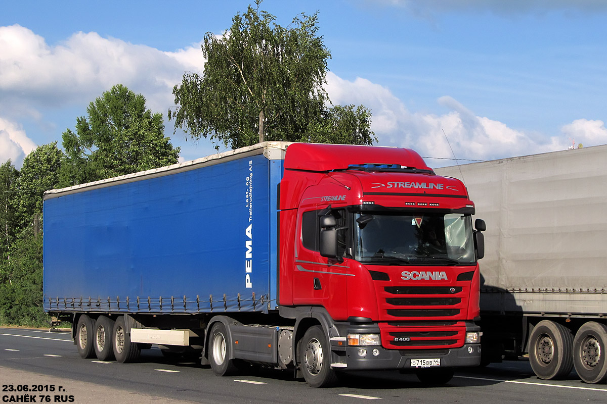 Костромская область, № О 715 ВВ 44 — Scania ('2013) G400