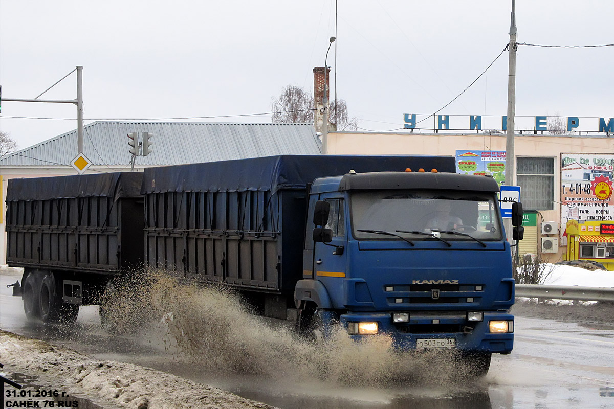 Воронежская область, № О 503 СО 36 — КамАЗ-65117 (общая модель)