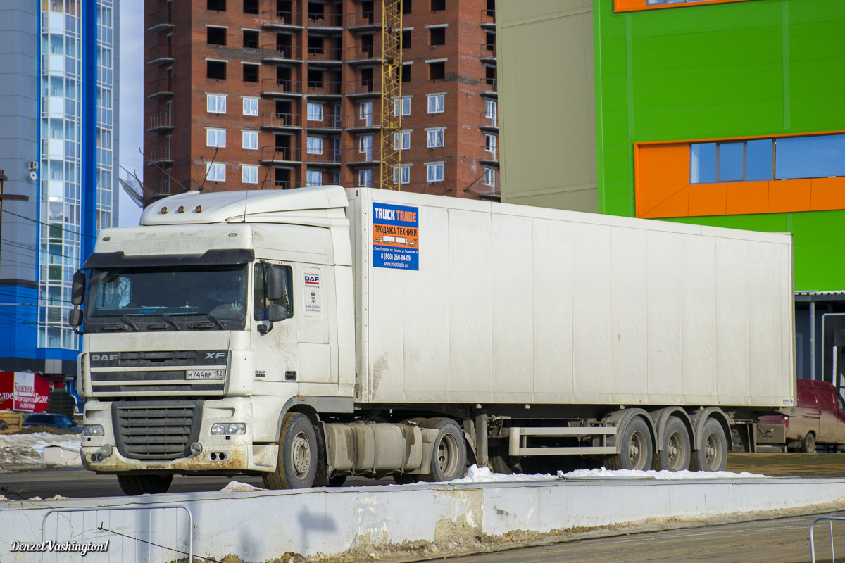 Нижегородская область, № М 744 ВР 152 — DAF XF105 FT