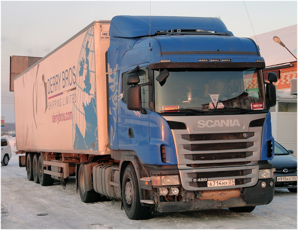 Хабаровский край, № А 714 НУ 27 — Scania ('2009) G420