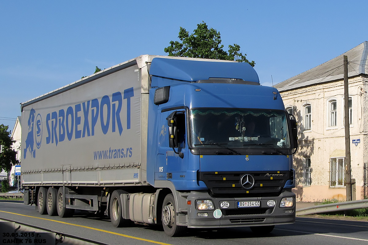 Сербия, № BG 254-ČČ — Mercedes-Benz Actros ('2003) 1846