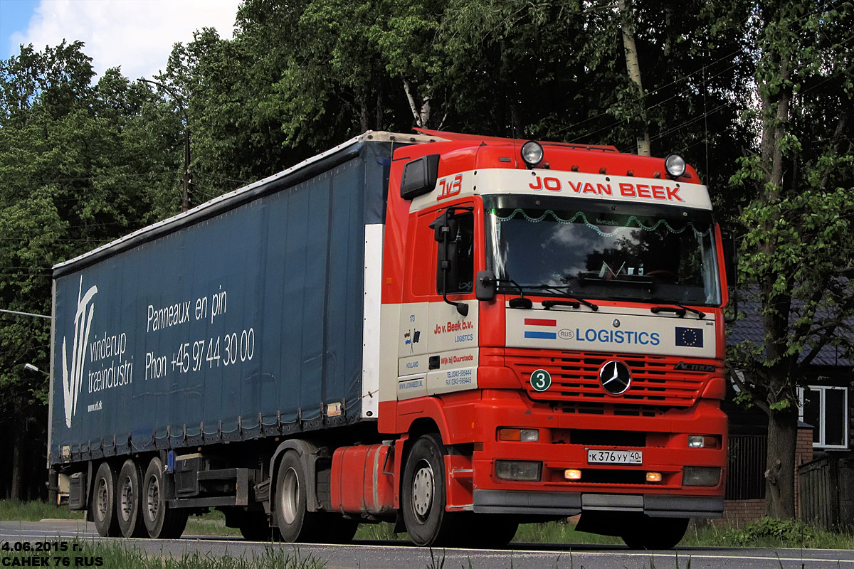 Калужская область, № К 376 УУ 40 — Mercedes-Benz Actros ('1997)