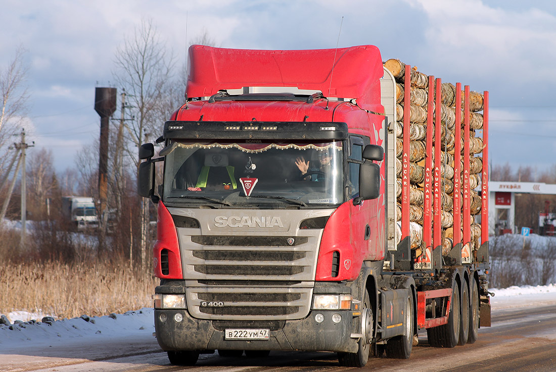 Ленинградская область, № В 222 УМ 47 — Scania ('2009) G400