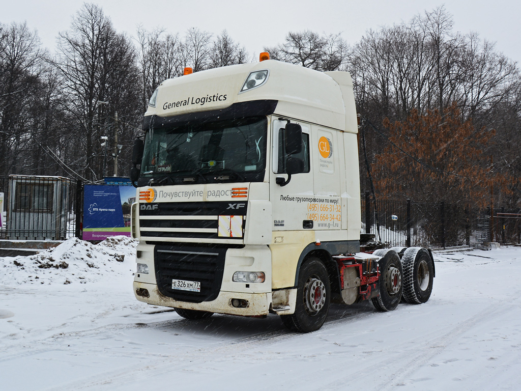 Москва, № Е 326 ХМ 77 — DAF XF105 FTG