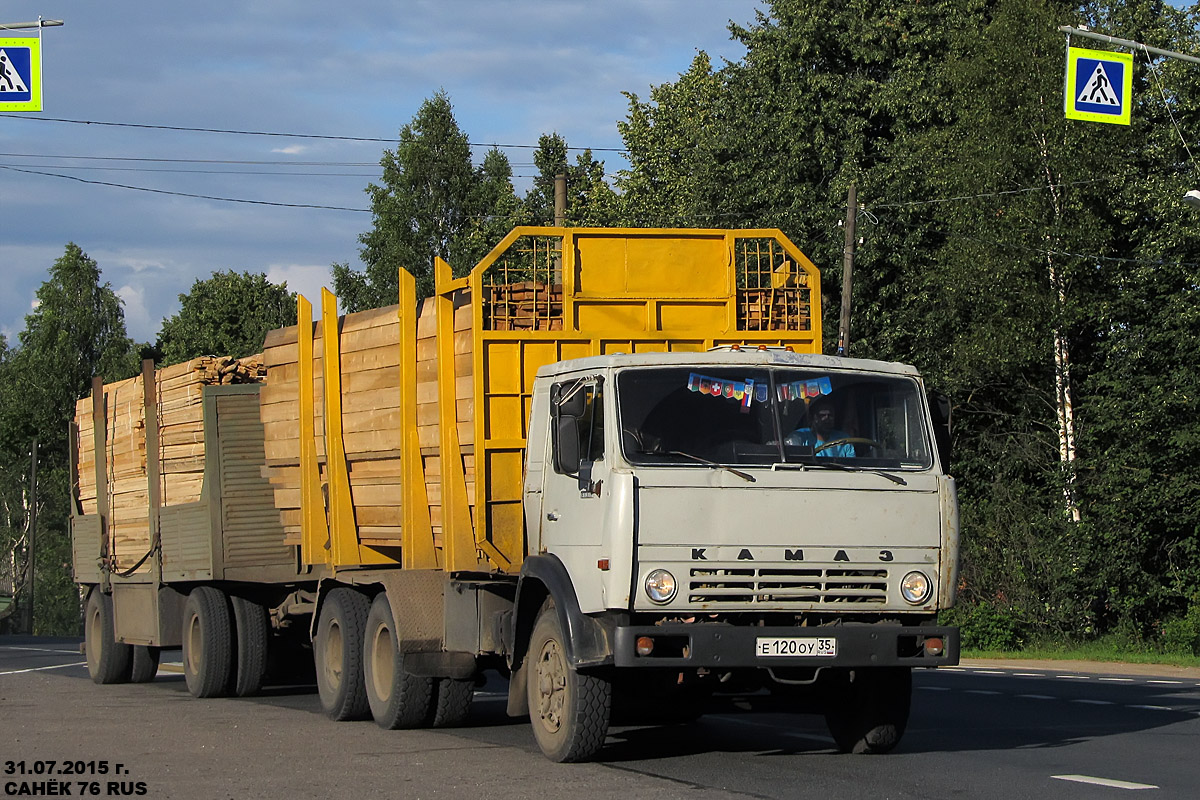 Вологодская область, № Е 120 ОУ 35 — КамАЗ-53212