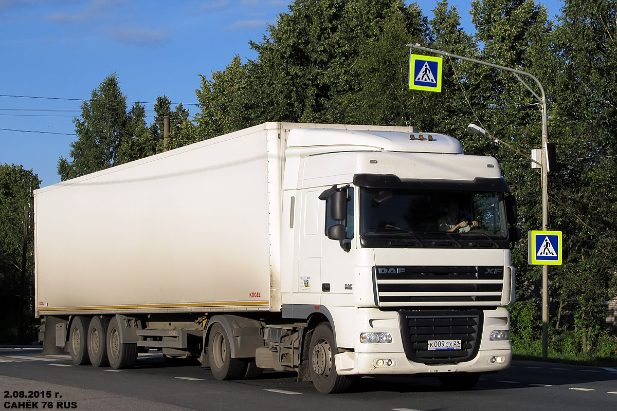 Архангельская область, № К 009 СХ 29 — DAF XF105 FT