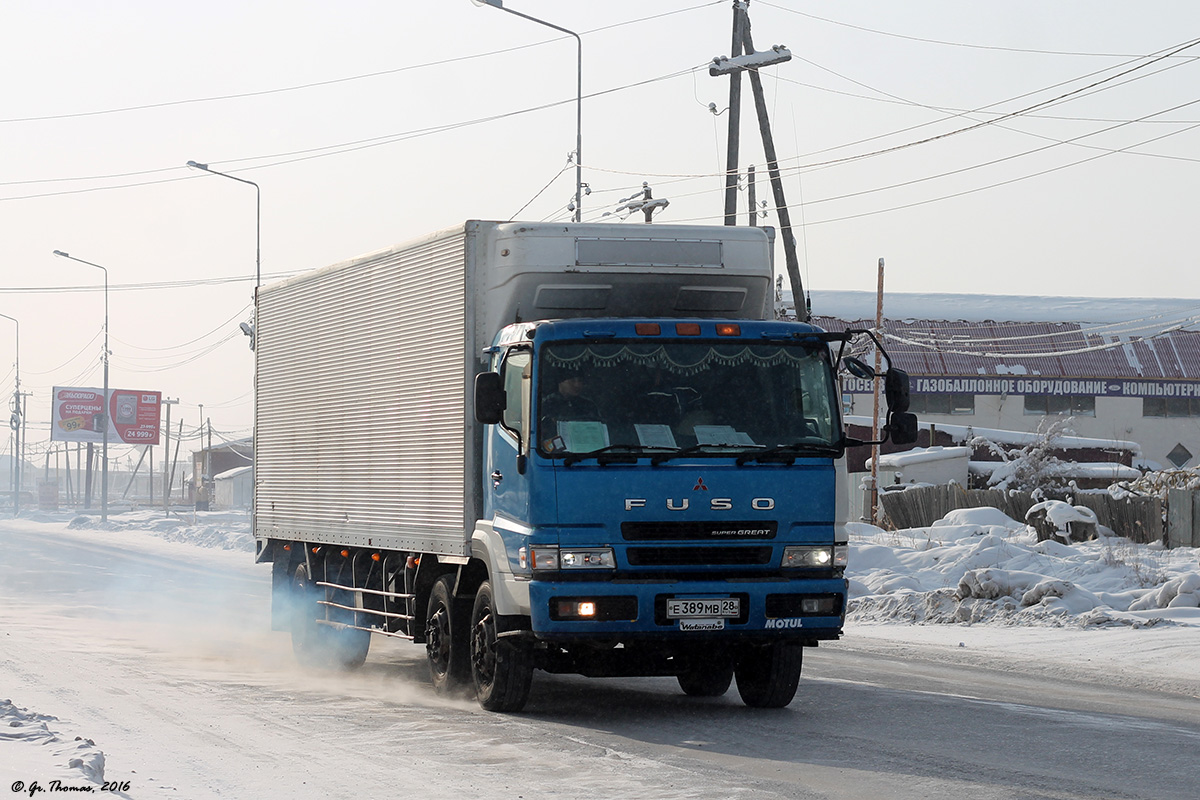 Амурская область, № Е 389 МВ 28 — Mitsubishi Fuso Super Great